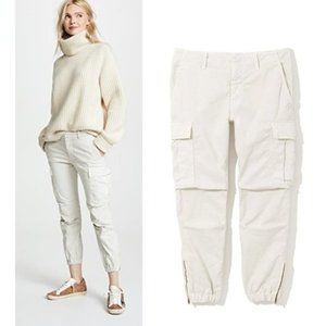 Nili Lotan Cargo French Military Pants in Bone NWT $375